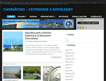 Tablet Screenshot of chorvatsko.pro